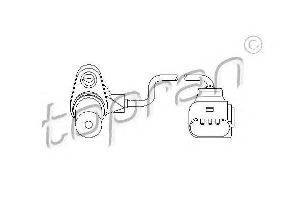 Датчик частоты вращения, управление двигателем TOPRAN 112 109