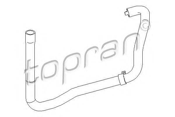 Шланг радиатора TOPRAN 721 822