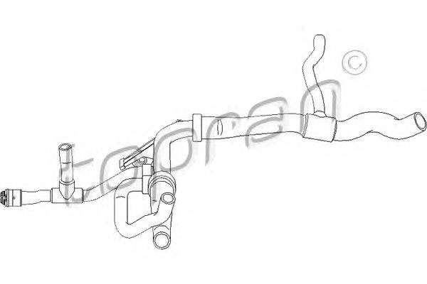 Шланг радиатора TOPRAN 207 790