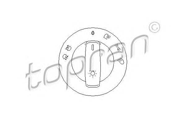 Выключатель, головной свет TOPRAN 113 462