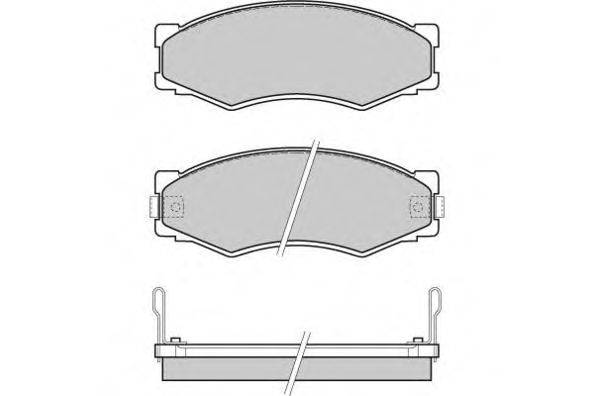 Комплект тормозных колодок, дисковый тормоз E.T.F. 21130