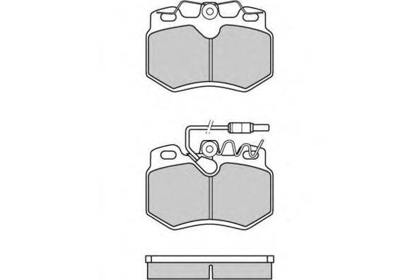 Комплект тормозных колодок, дисковый тормоз E.T.F. 21081