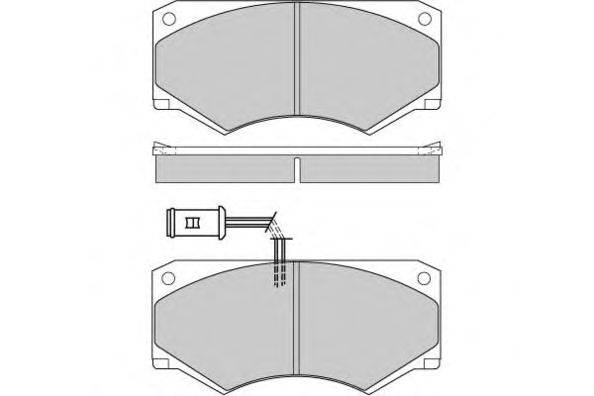 Комплект тормозных колодок, дисковый тормоз E.T.F. 120341