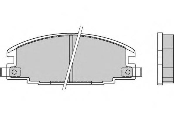 Комплект тормозных колодок, дисковый тормоз E.T.F. 120367
