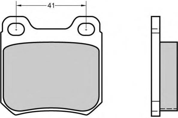 Комплект тормозных колодок, дисковый тормоз E.T.F. 120412
