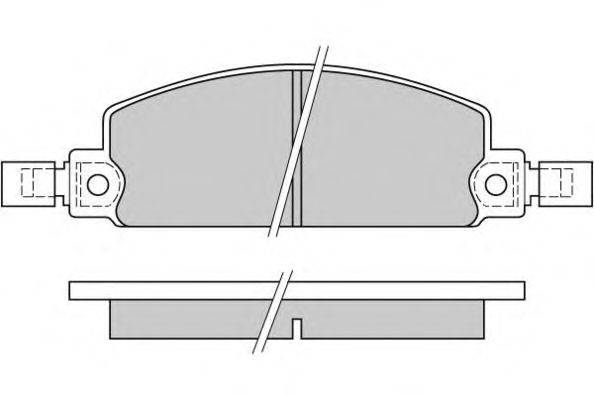 Комплект тормозных колодок, дисковый тормоз QH Benelux 2593
