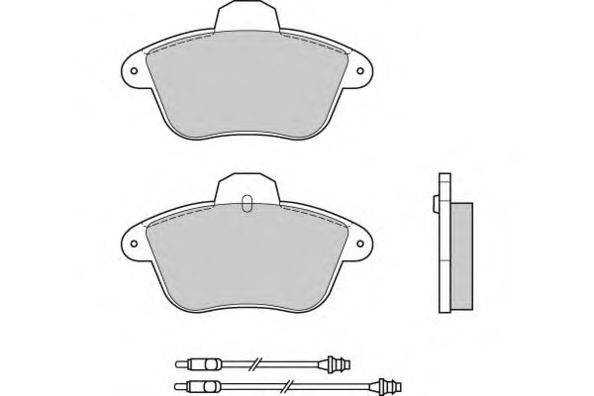Комплект тормозных колодок, дисковый тормоз E.T.F. 21511