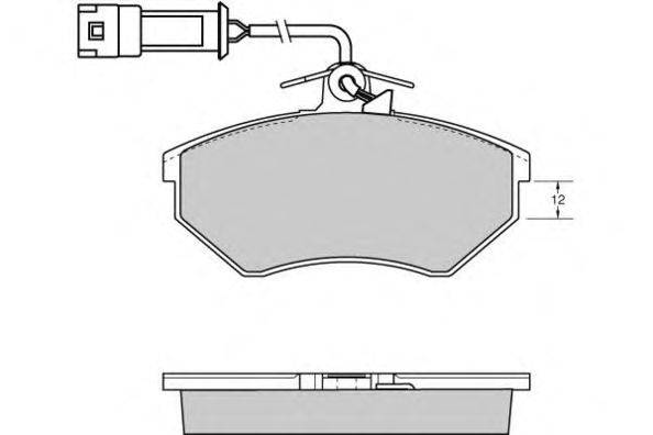 Комплект тормозных колодок, дисковый тормоз E.T.F. 21859