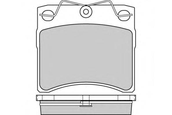 Комплект тормозных колодок, дисковый тормоз E.T.F. 20195