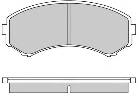 Комплект тормозных колодок, дисковый тормоз E.T.F. 12-0577