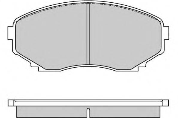 Комплект тормозных колодок, дисковый тормоз E.T.F. 23515