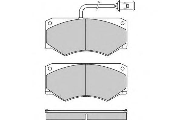 Комплект тормозных колодок, дисковый тормоз E.T.F. 120611
