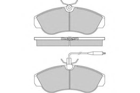 Комплект тормозных колодок, дисковый тормоз E.T.F. 12-0615
