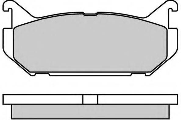 Комплект тормозных колодок, дисковый тормоз E.T.F. 12-0632