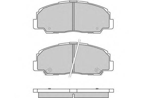 Комплект тормозных колодок, дисковый тормоз E.T.F. 12-0639
