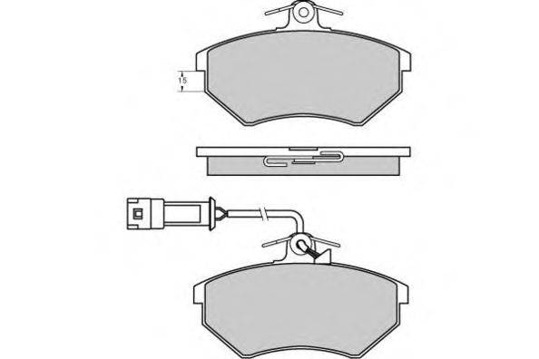 Комплект тормозных колодок, дисковый тормоз E.T.F. 12-0644
