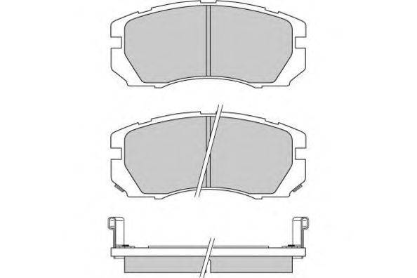Комплект тормозных колодок, дисковый тормоз E.T.F. 12-0663