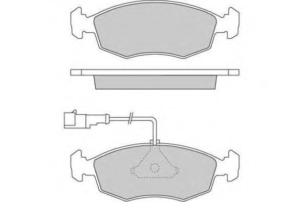 Комплект тормозных колодок, дисковый тормоз E.T.F. 120669
