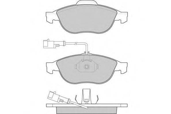 Комплект тормозных колодок, дисковый тормоз E.T.F. 12-0746