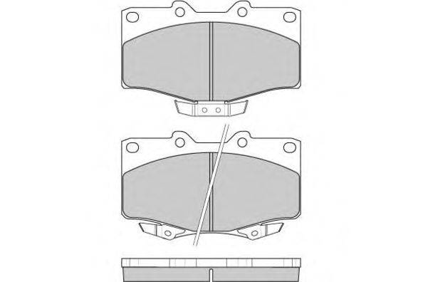 Комплект тормозных колодок, дисковый тормоз E.T.F. 120748