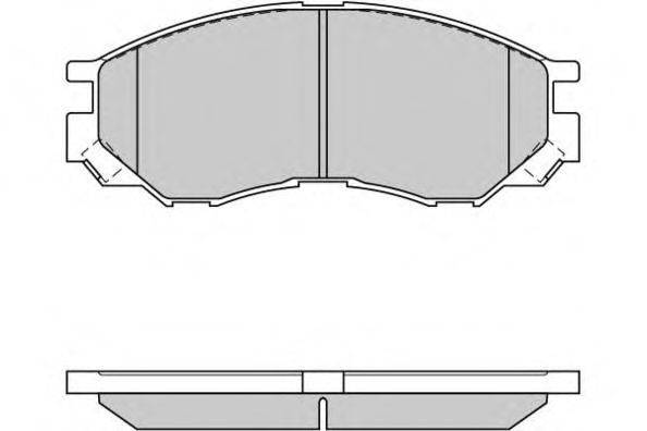 Комплект тормозных колодок, дисковый тормоз E.T.F. 23290