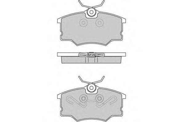 Комплект тормозных колодок, дисковый тормоз E.T.F. 23546