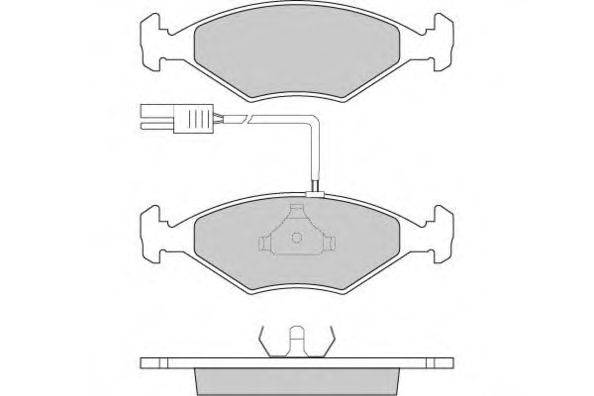 Комплект тормозных колодок, дисковый тормоз E.T.F. 12-0823