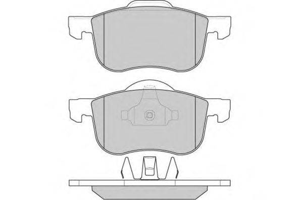 Комплект тормозных колодок, дисковый тормоз E.T.F. 12-0842