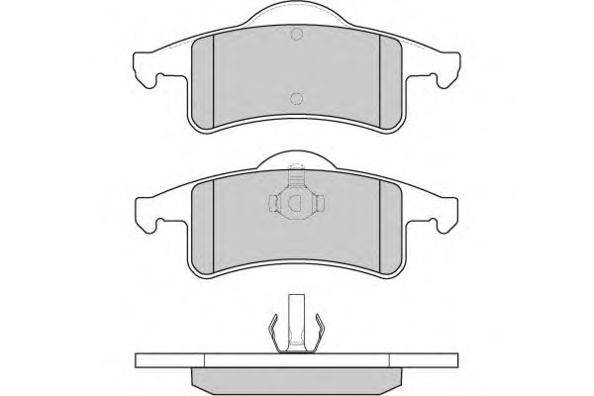 Комплект тормозных колодок, дисковый тормоз E.T.F. 23338