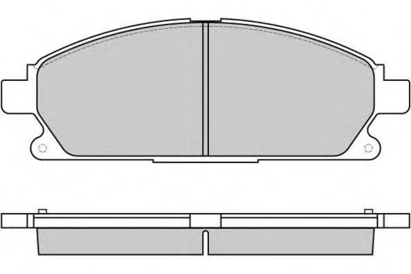 Комплект тормозных колодок, дисковый тормоз E.T.F. 12-0857