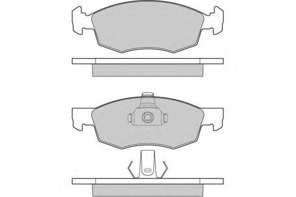 Комплект тормозных колодок, дисковый тормоз E.T.F. 12-0951