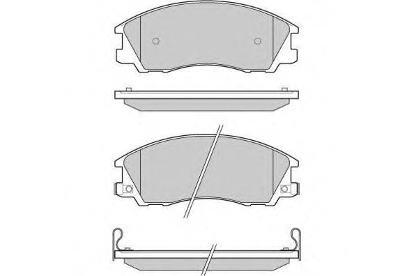 Комплект тормозных колодок, дисковый тормоз E.T.F. 24061