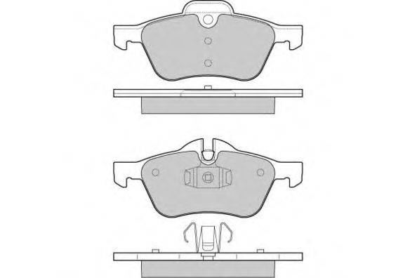 Комплект тормозных колодок, дисковый тормоз E.T.F. 23281