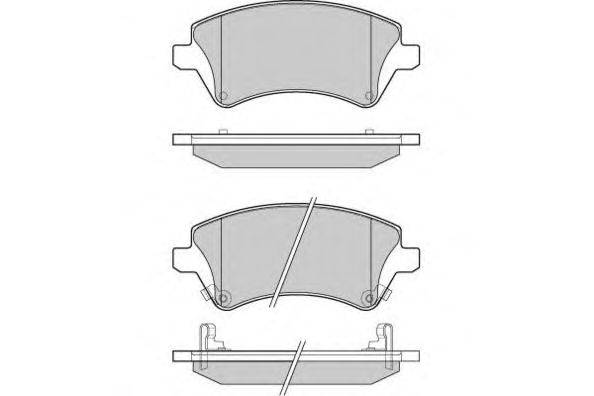 Комплект тормозных колодок, дисковый тормоз E.T.F. 12-1030