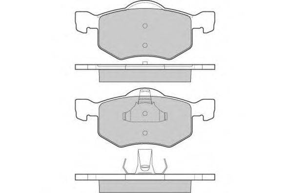 Комплект тормозных колодок, дисковый тормоз E.T.F. 12-1058