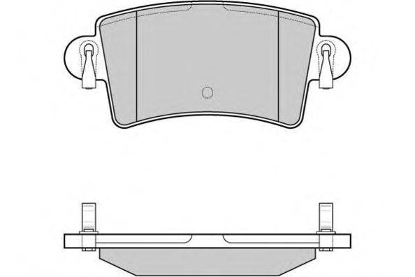 Комплект тормозных колодок, дисковый тормоз E.T.F. 12-1074