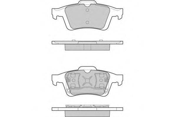 Комплект тормозных колодок, дисковый тормоз E.T.F. 12-1091