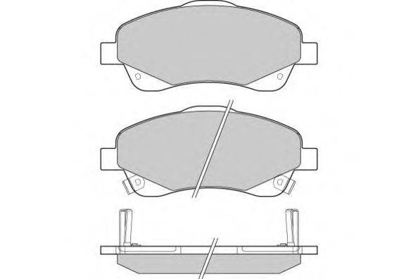 Комплект тормозных колодок, дисковый тормоз E.T.F. 12-1094