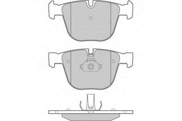 Комплект тормозных колодок, дисковый тормоз E.T.F. 121129