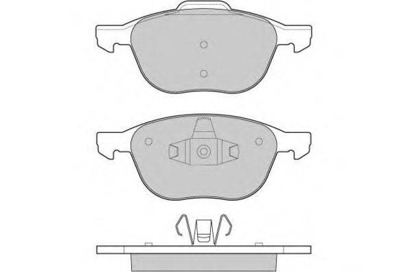 Комплект тормозных колодок, дисковый тормоз E.T.F. 121133