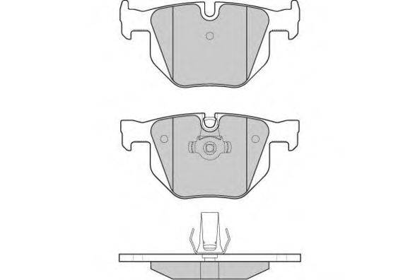 Комплект тормозных колодок, дисковый тормоз E.T.F. 12-1173