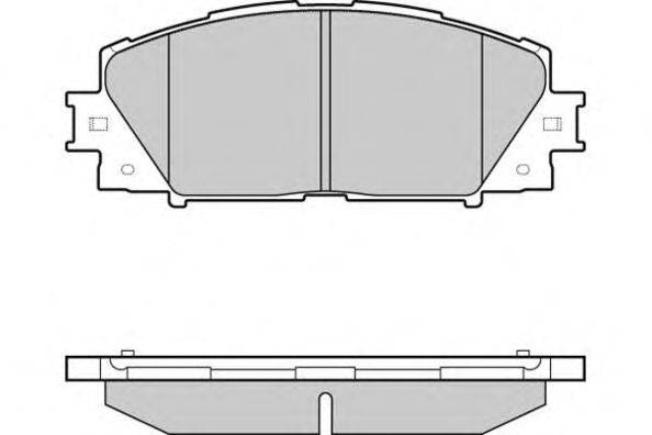 Комплект тормозных колодок, дисковый тормоз E.T.F. 12-1249