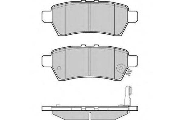 Комплект тормозных колодок, дисковый тормоз E.T.F. 24243