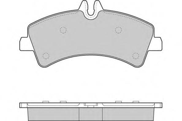 Комплект тормозных колодок, дисковый тормоз E.T.F. 121291