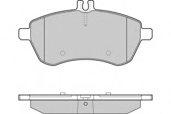 Комплект тормозных колодок, дисковый тормоз E.T.F. 12-1327