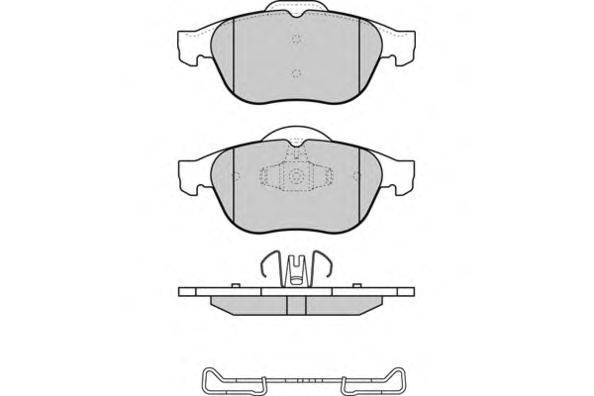 Комплект тормозных колодок, дисковый тормоз E.T.F. 12-1356