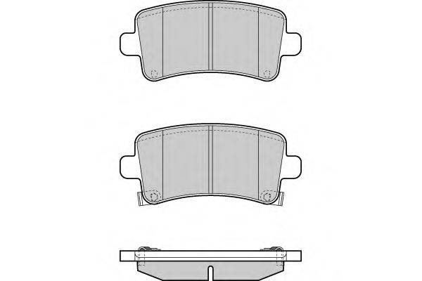 Комплект тормозных колодок, дисковый тормоз E.T.F. 12-1379
