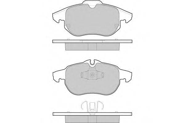 Комплект тормозных колодок, дисковый тормоз E.T.F. 12-1402