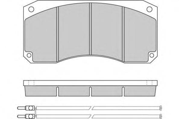 Комплект тормозных колодок, дисковый тормоз E.T.F. 12-5256