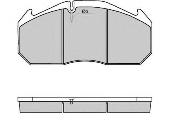 Комплект тормозных колодок, дисковый тормоз E.T.F. 29053